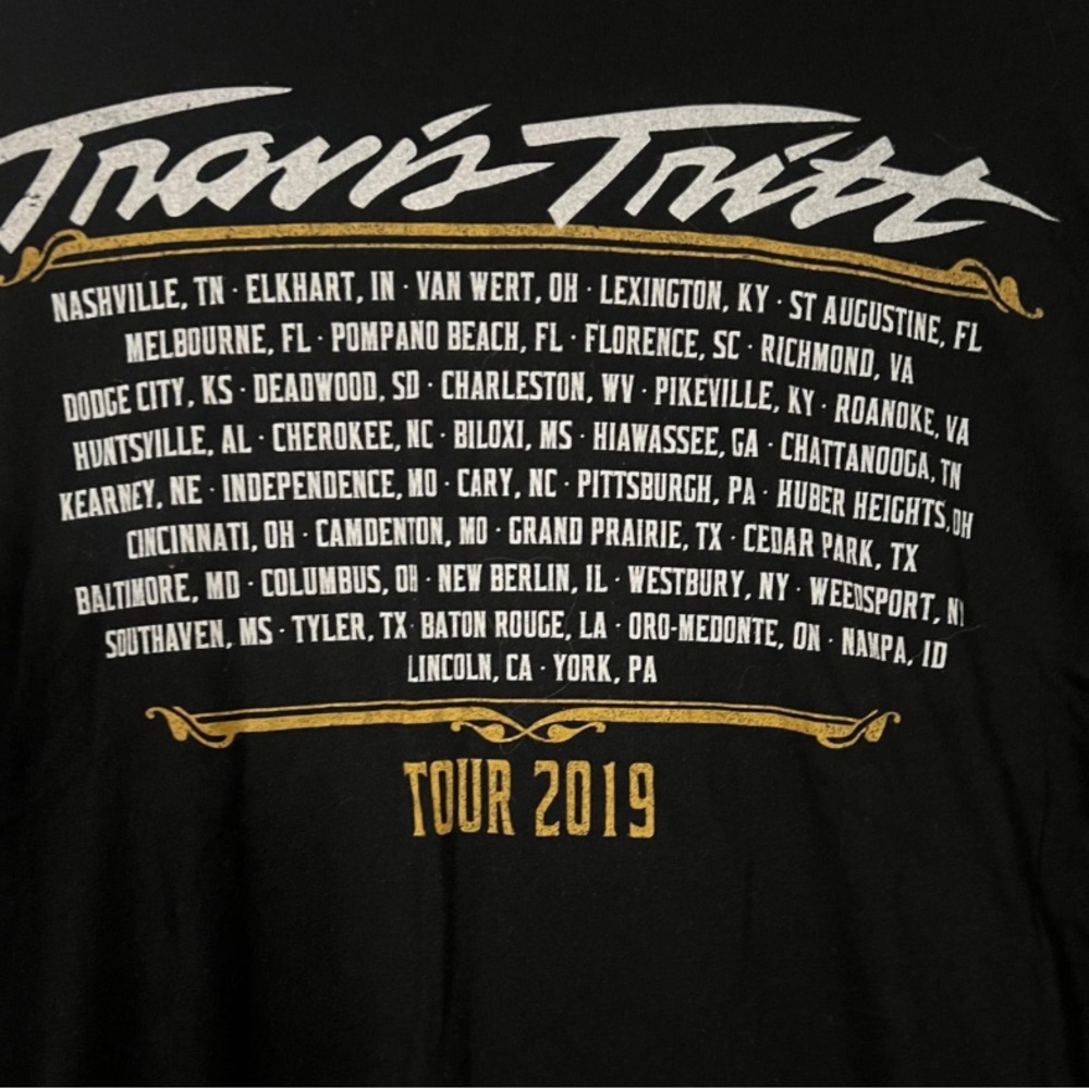 🔴 Travis Tritt Tour 2019 T-Shirt - Picture 4 of 4